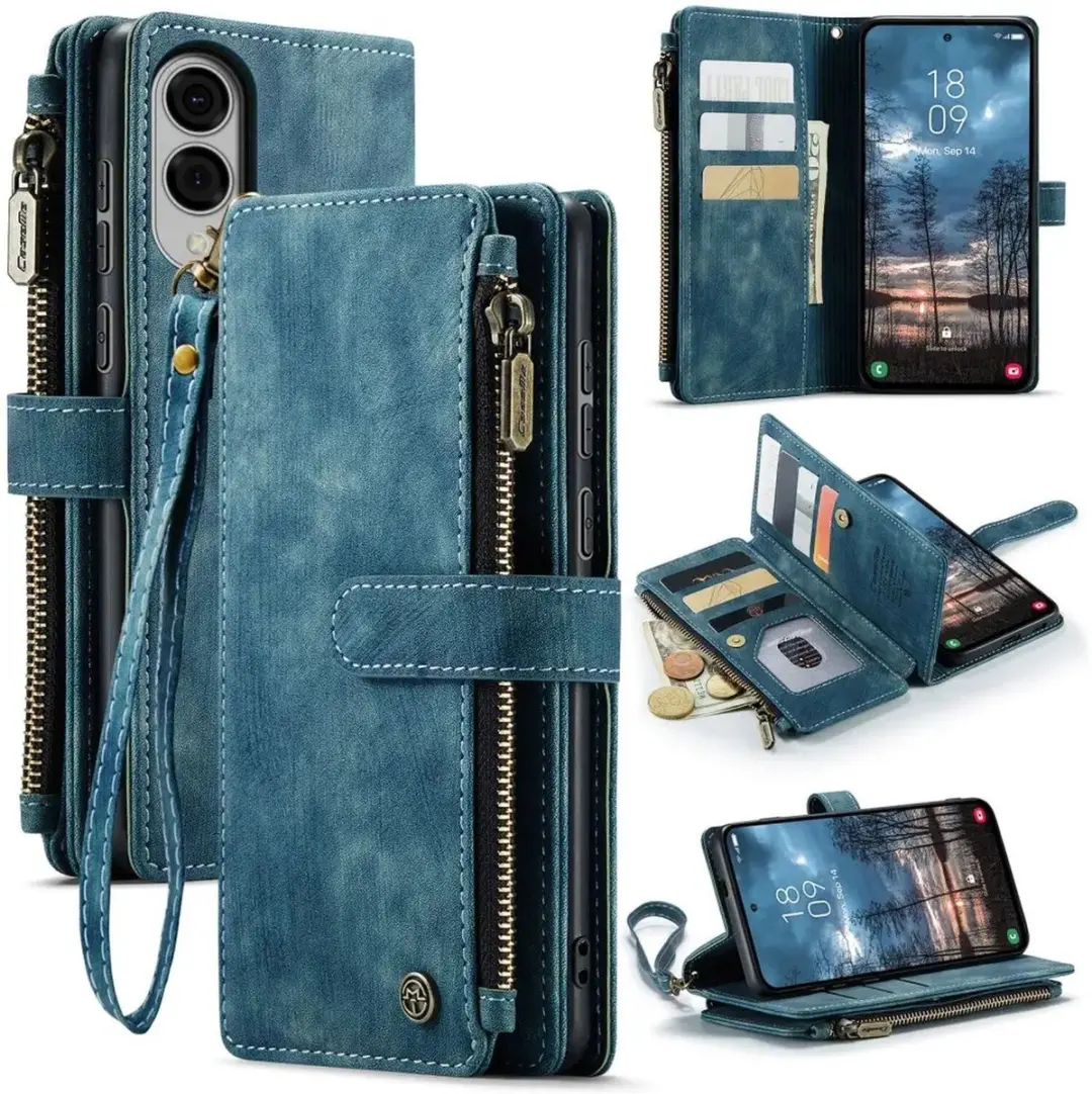 Caseme C30 Hoesje Samsung Galaxy S25 Edge - Blauw