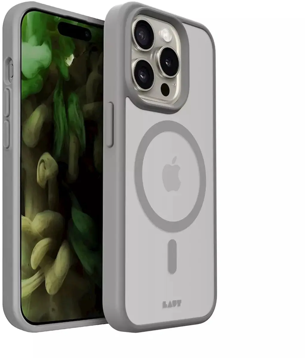 Laut HUEX PROTECT LIP23BHPTGY Hoesje iPhone 15 Pro - Grijs