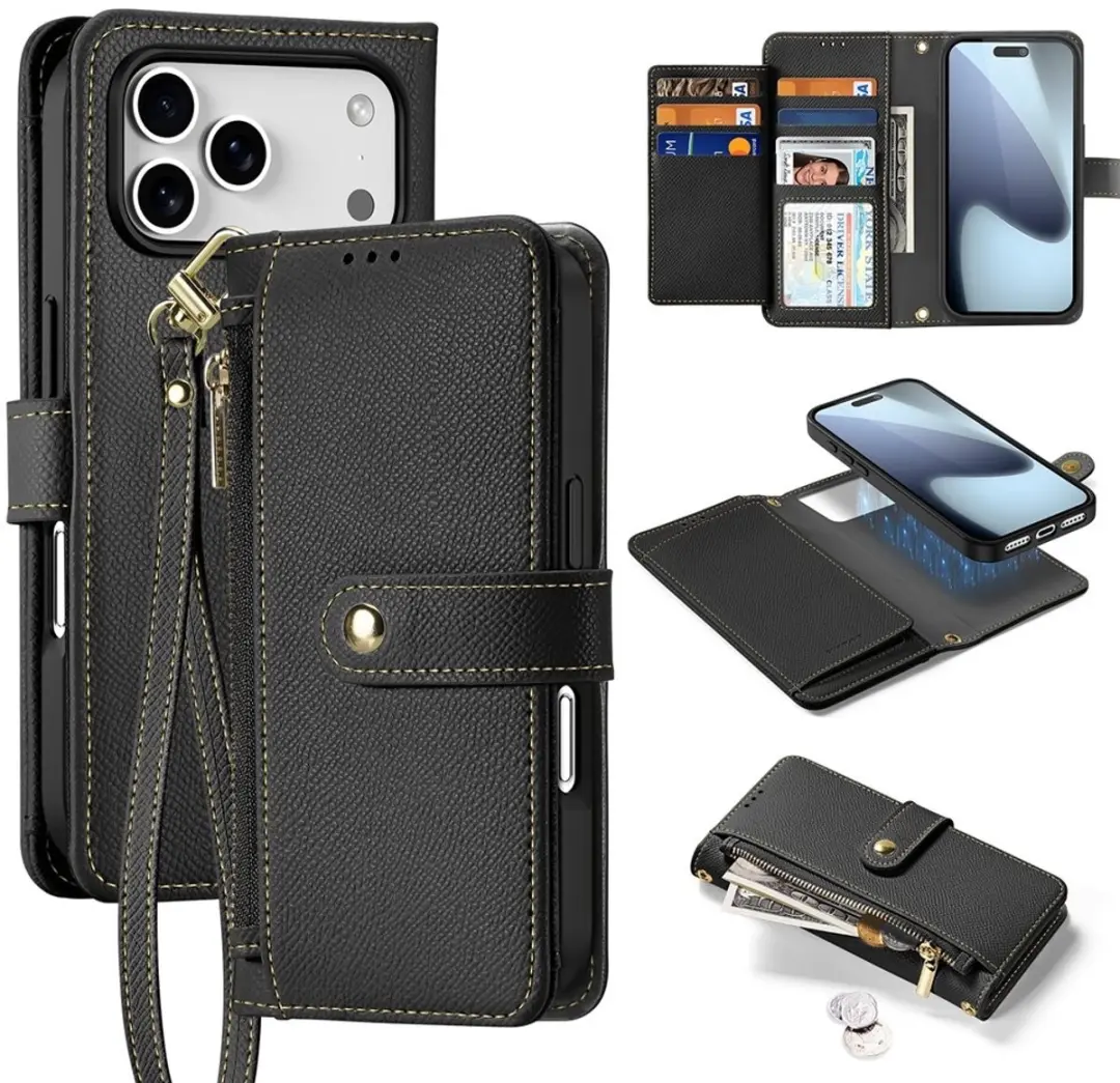 Dux Ducis iPhone 17 Pro Max Lawa Hoesje & Portemonnee