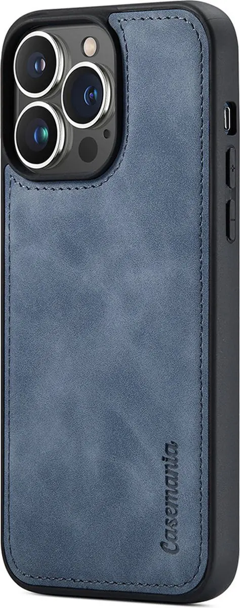 Caseme iPhone 15 Pro Bookcase Hoesje - Effen Grijs - 4 Pasjes