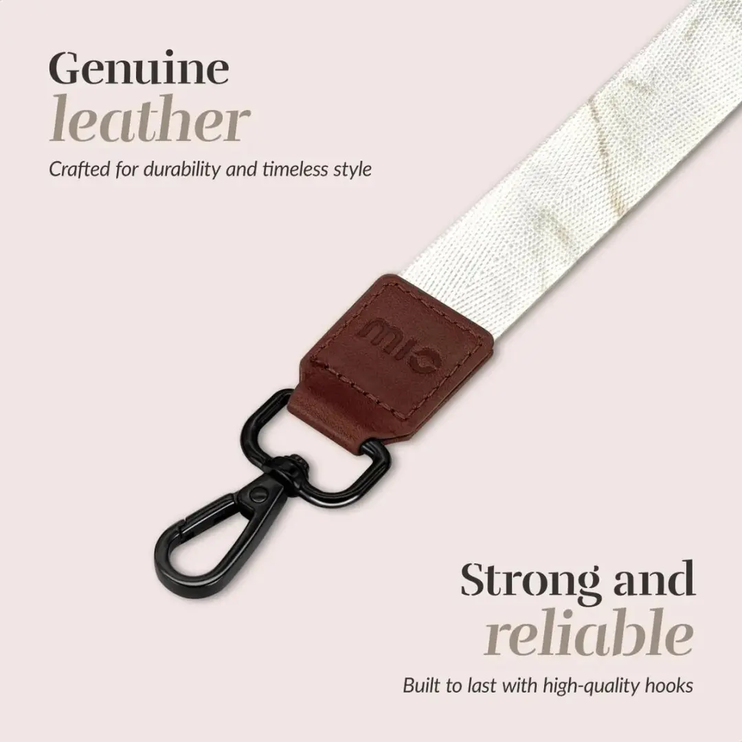 Mobilize Mio Universeel Telefoonkoord Verstelbaar - White Marble