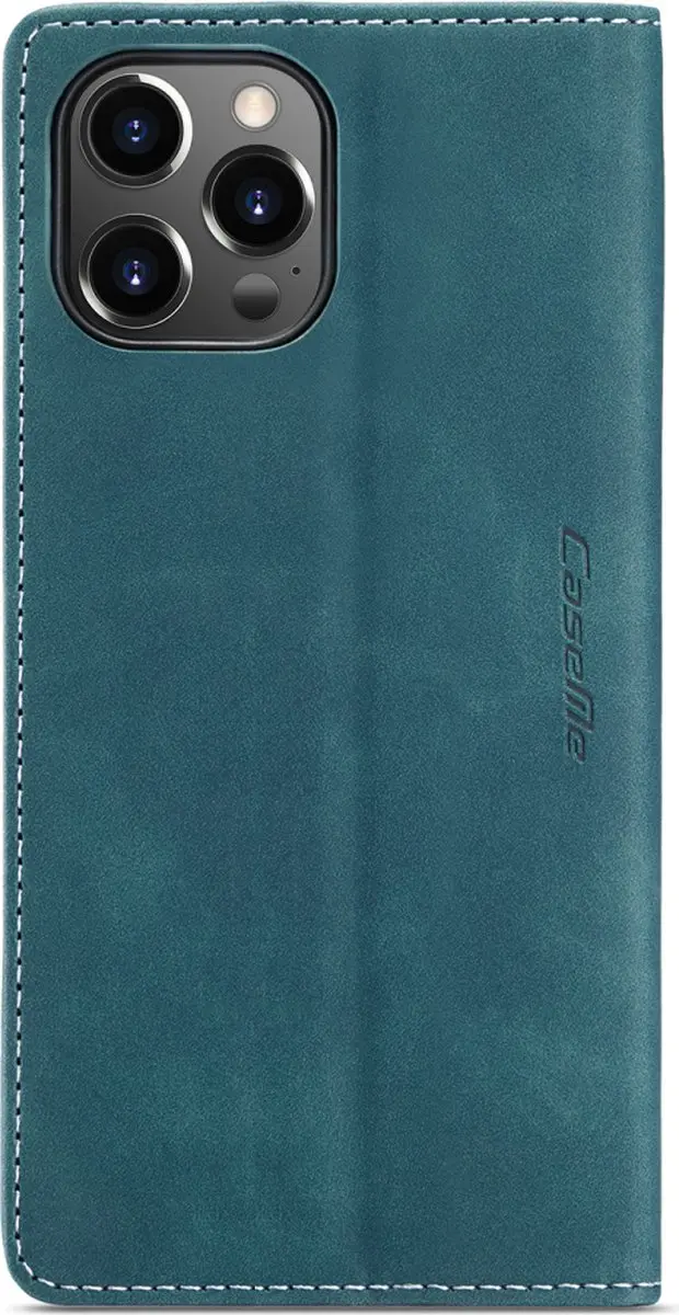 Caseme Retro Wallet Case iPhone 15 Pro Max - Blauw - afbeelding 6 van 6
