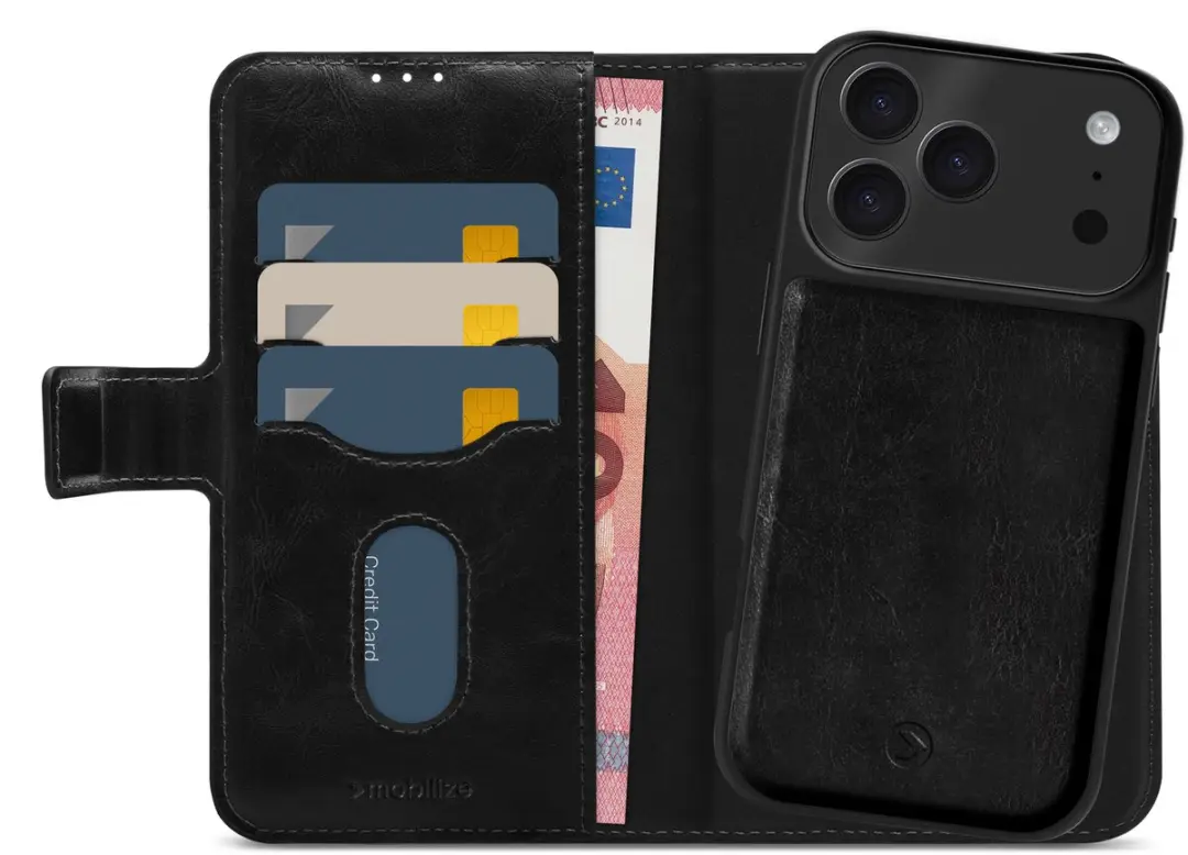 Mobilize iPhone 17 Pro Telefoonhoesje 2-in-1 Bookcase Portemonnee