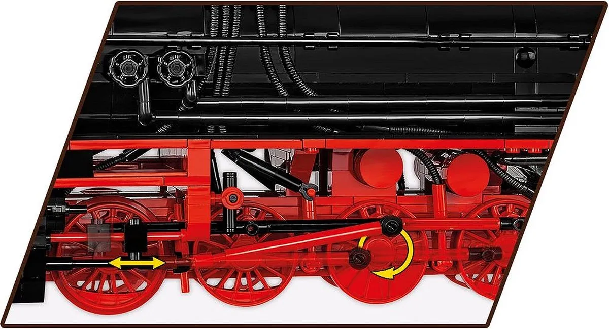 Cobi DR BR 52/TY2 Stoomlocomotief 1723 Onderdelen - Meerkleurig