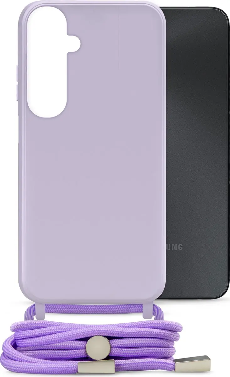 Mobilize Lanyard Gelly TPU Hoesje Samsung Galaxy A05s - Paars