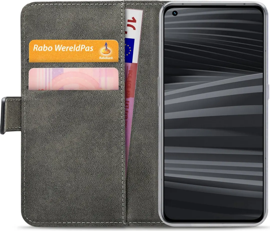 Mobilize Classic Gelly Wallet Bookcase Realme GT2 Pro - Zwart
