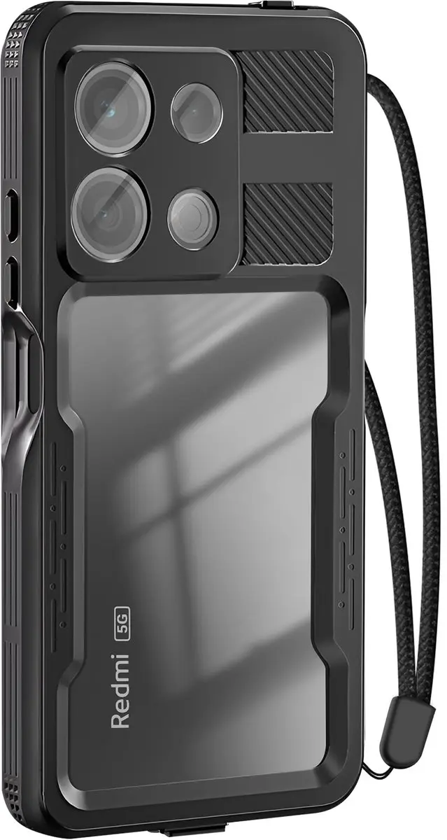Redpepper Hoesje Redmi Note 13 5G IP68 - Zwart