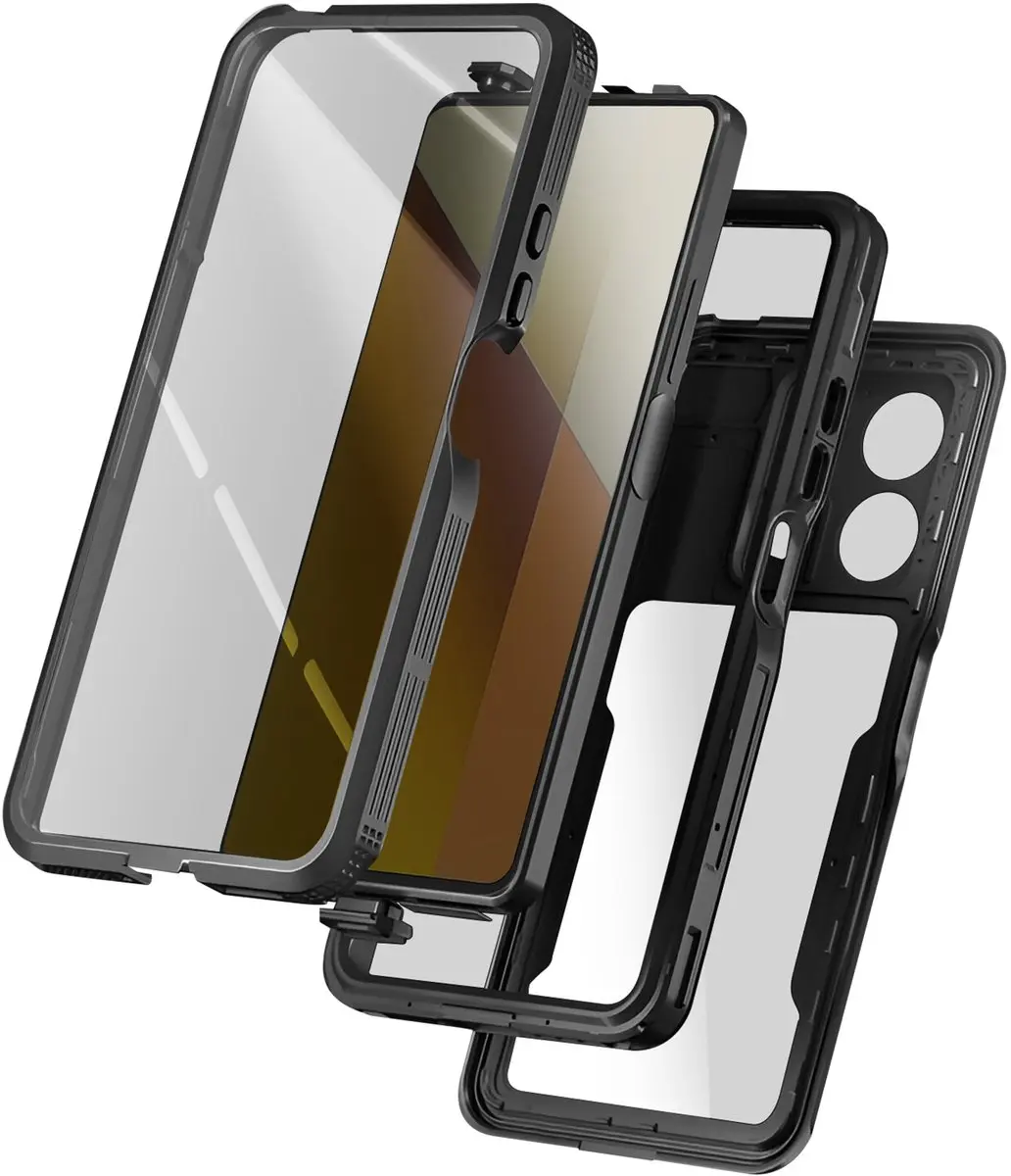 Redpepper Hoesje Redmi Note 13 5G IP68 - Zwart