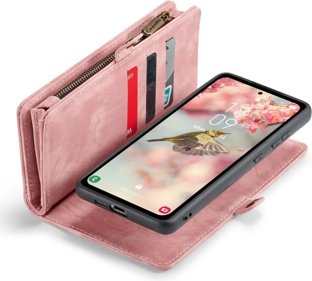 Caseme 008 Hoesje Samsung Galaxy A55 - Roze