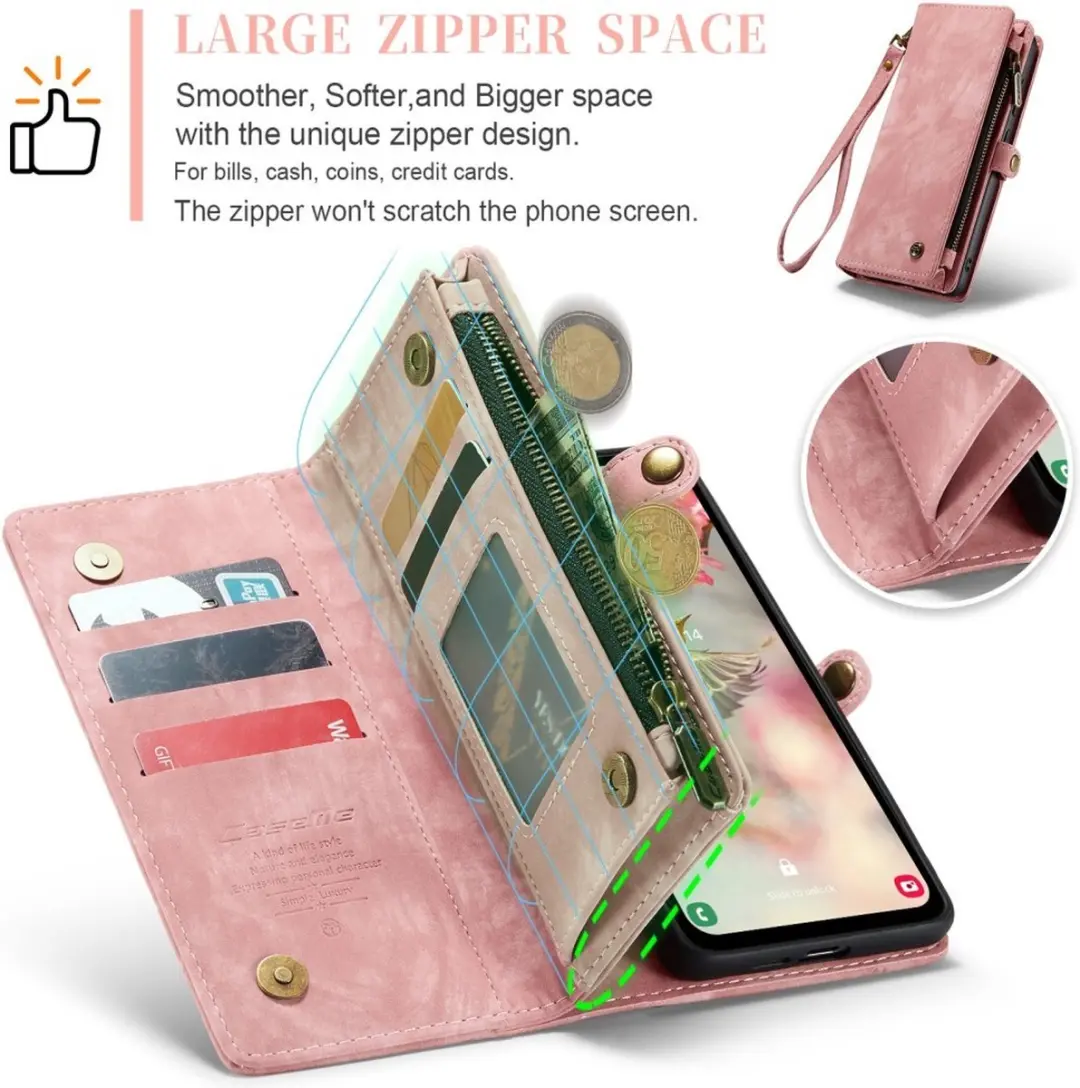 Caseme 008 Hoesje Samsung Galaxy A55 - Roze
