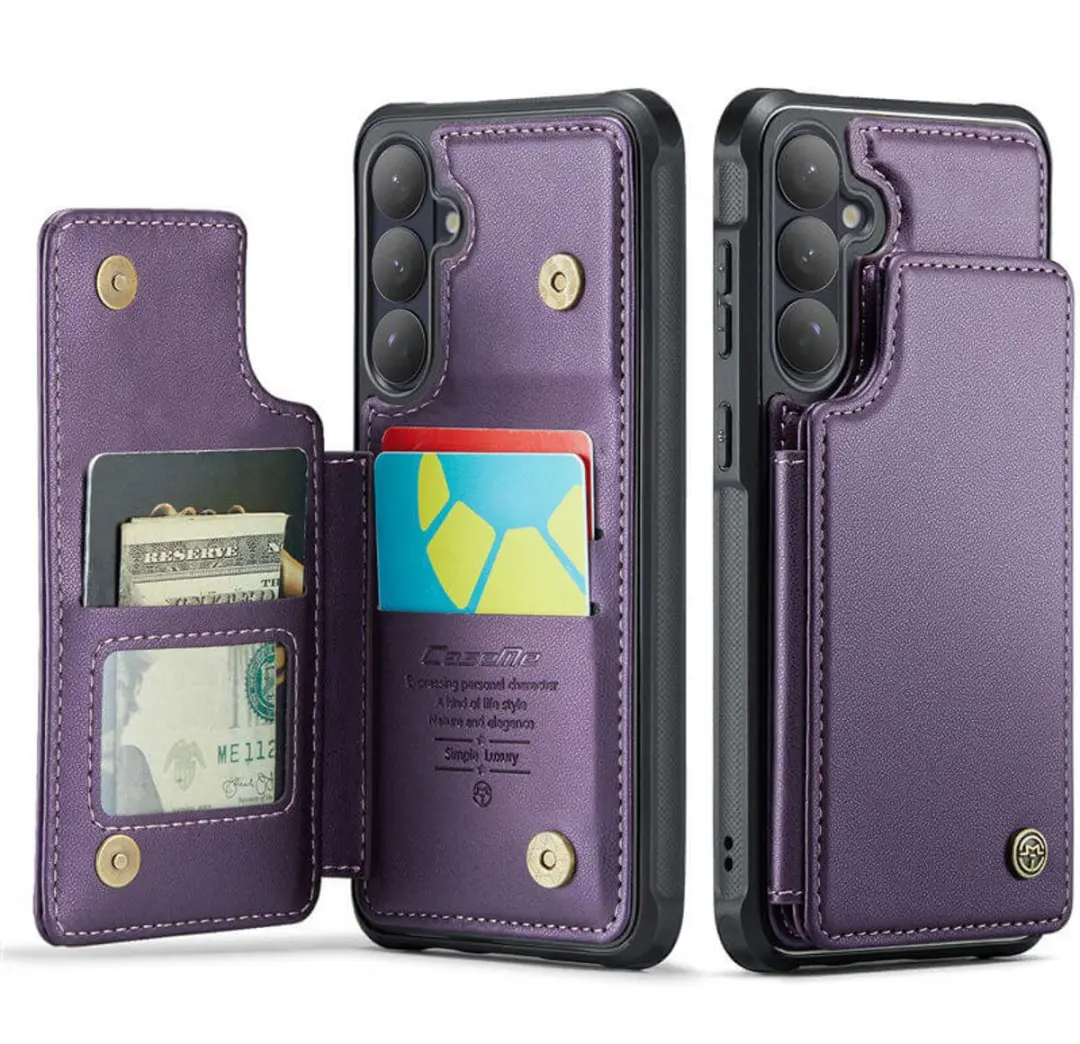 Caseme Portemonnee Backcover Galaxy S26+ - Anti-RFID - Paars - afbeelding 6 van 6