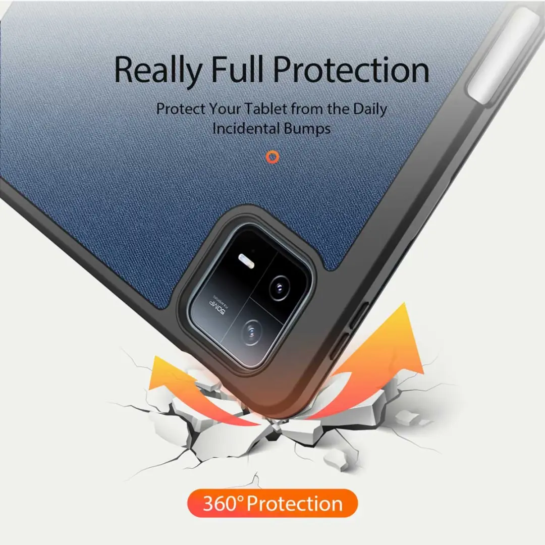 Dux Ducis Domo Tri-Fold Tablethoes Xiaomi Pad 6/6 Pro SH00064383 - Donkerblauw