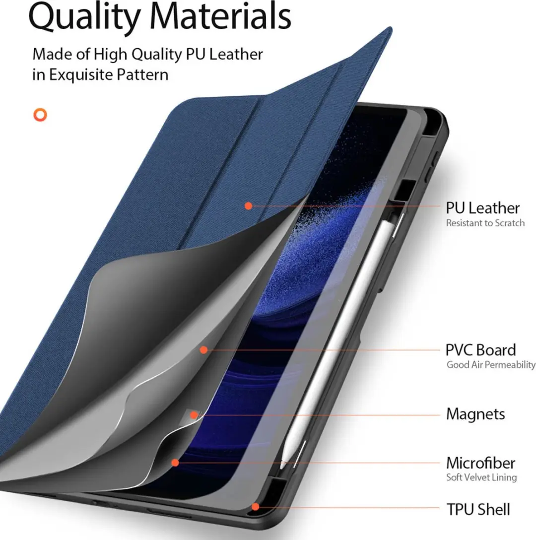 Dux Ducis Domo Tri-Fold Tablethoes Xiaomi Pad 6/6 Pro SH00064383 - Donkerblauw