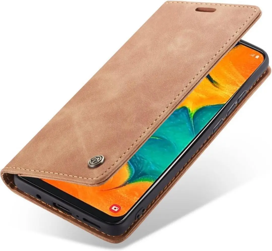 Caseme Book Case Samsung Galaxy A40 - 2 Pasjes - Bruin