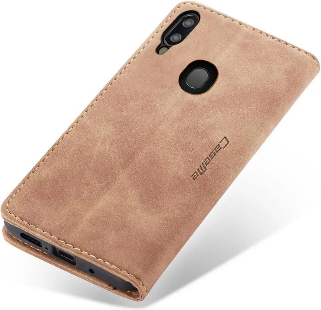 Caseme Book Case Samsung Galaxy A40 - 2 Pasjes - Bruin - afbeelding 6 van 6