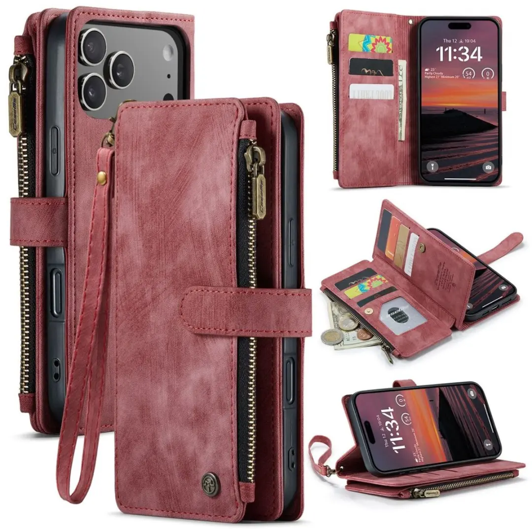 CaseMe C30 Hoesje iPhone 17 Pro Max - Rood