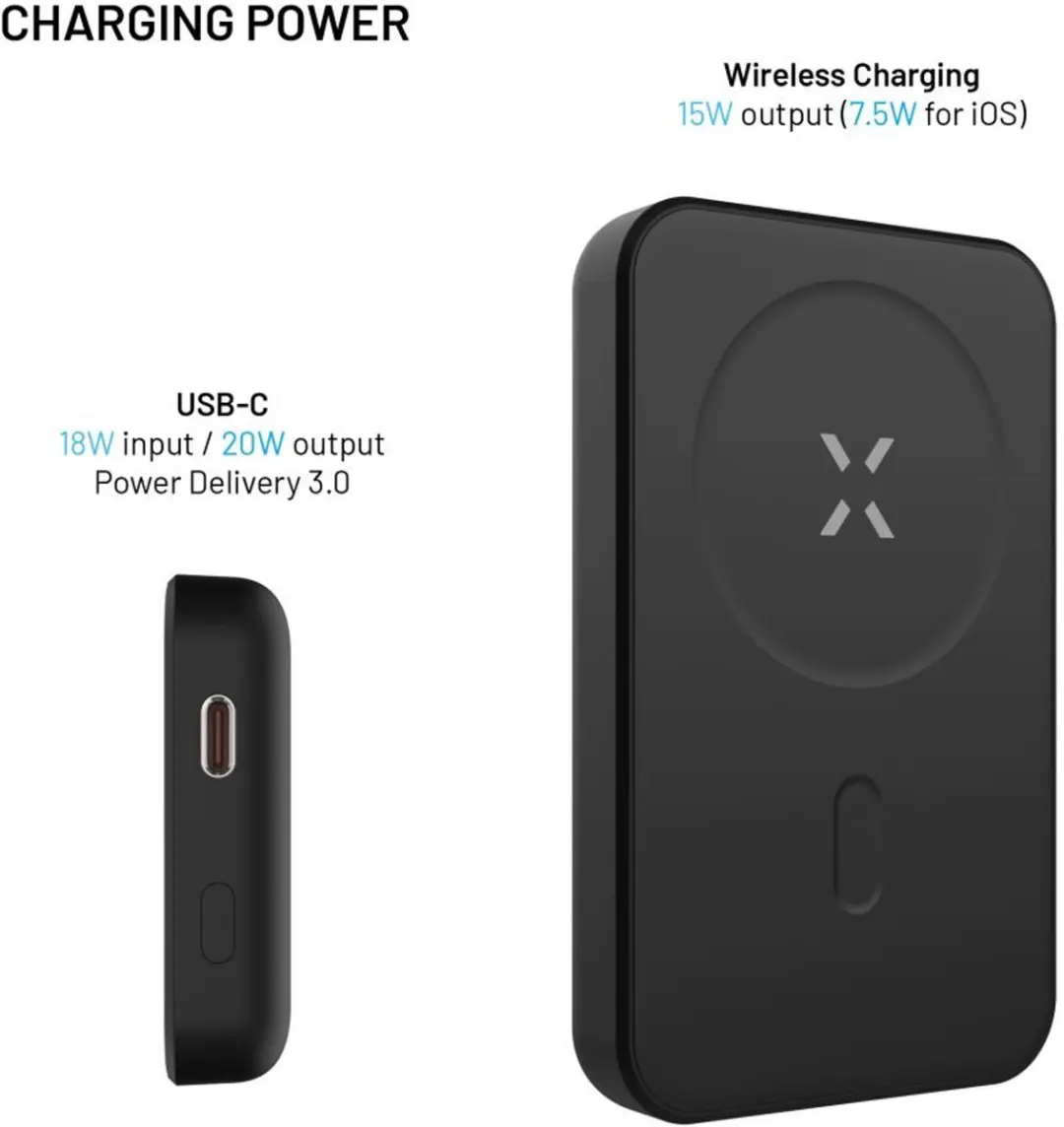Fixed Powerbank FIXZENM2-10-BK 10000mAh - MagSafe - Zwart