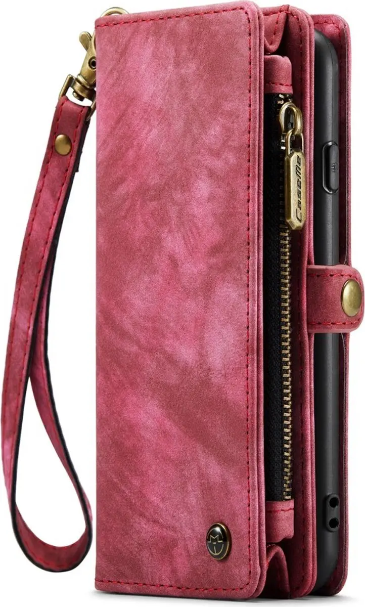 Caseme 008 iPhone Hoesje - Pink - 2-in-1 Book Case & Portemonnee