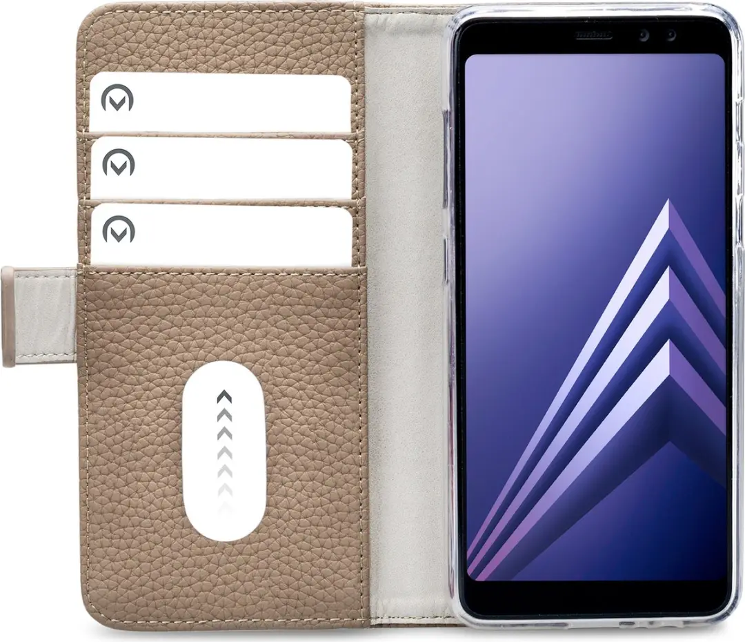 Mobilize Elite Gelly Bookcase MOB-SECGWBCT-GALA818 Samsung Galaxy A8 (2018) Hoesje - 4 Pasjes - Taupe