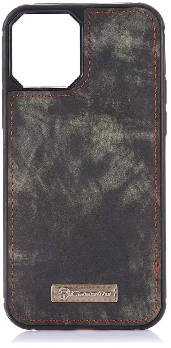 Caseme iPhone 13 Pro 2-in-1 Portemonneehoes - 11 Pasjes - Zwart