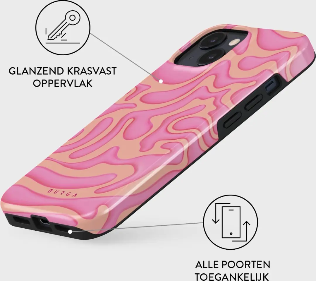 Burga Telefoonhoesje iPhone 15 Popsicle - Schokbestendig