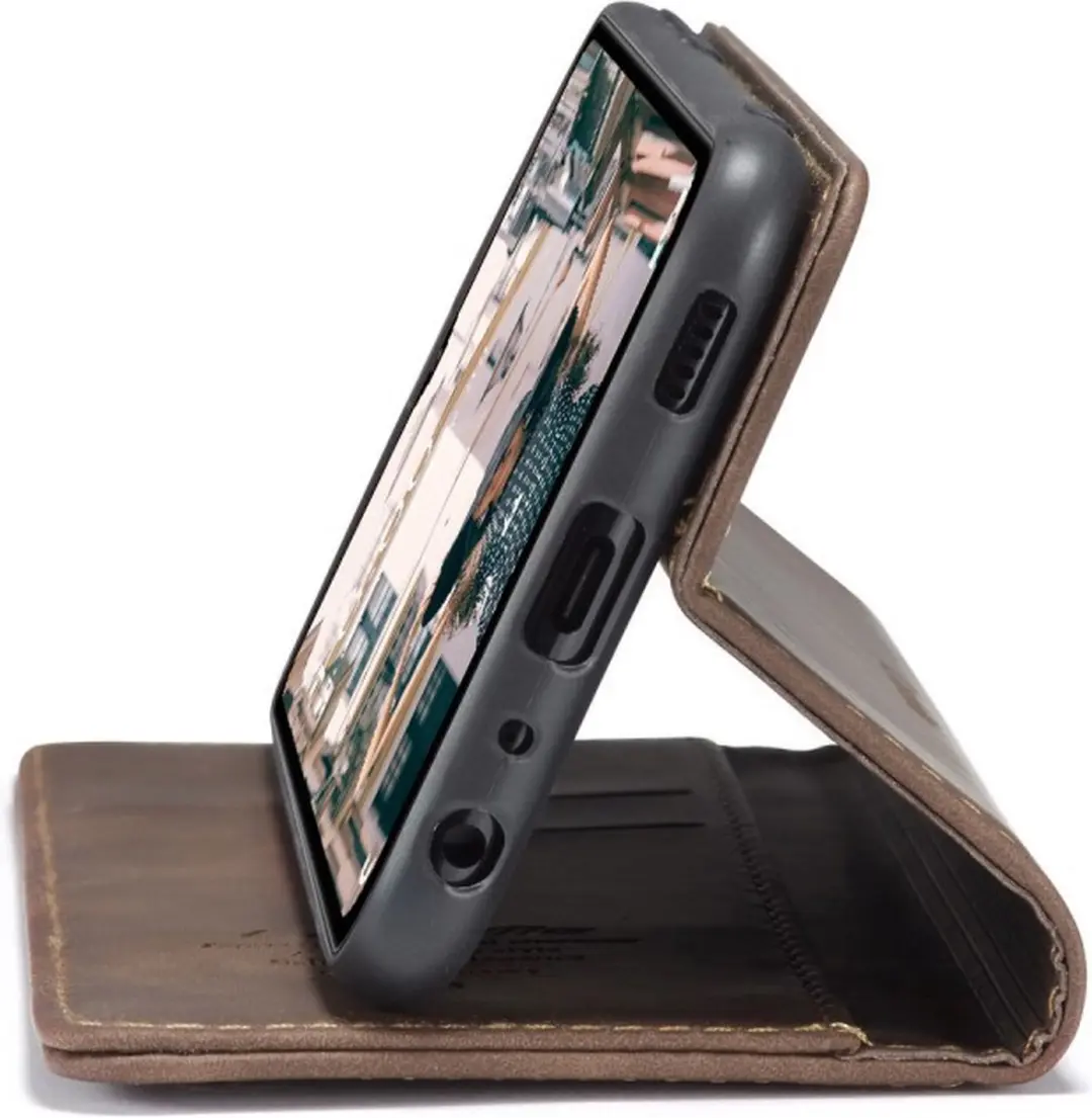 Caseme 013 Book Case Hoesje Samsung Galaxy A32 5G - Donkerbruin