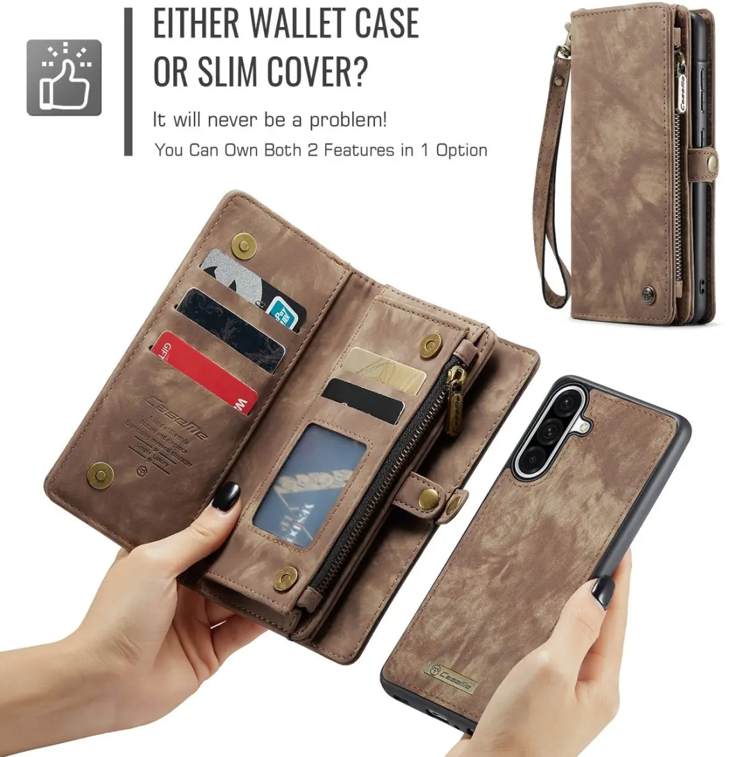 Caseme 008 Book Case & Portemonnee - Samsung Galaxy A17 - Bruin