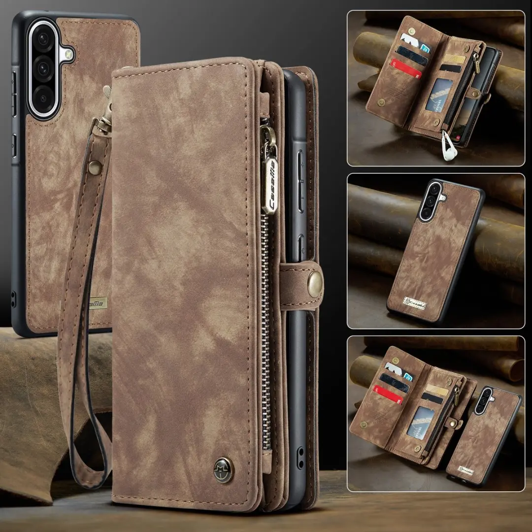 Caseme 008 Book Case & Portemonnee - Samsung Galaxy A17 - Bruin