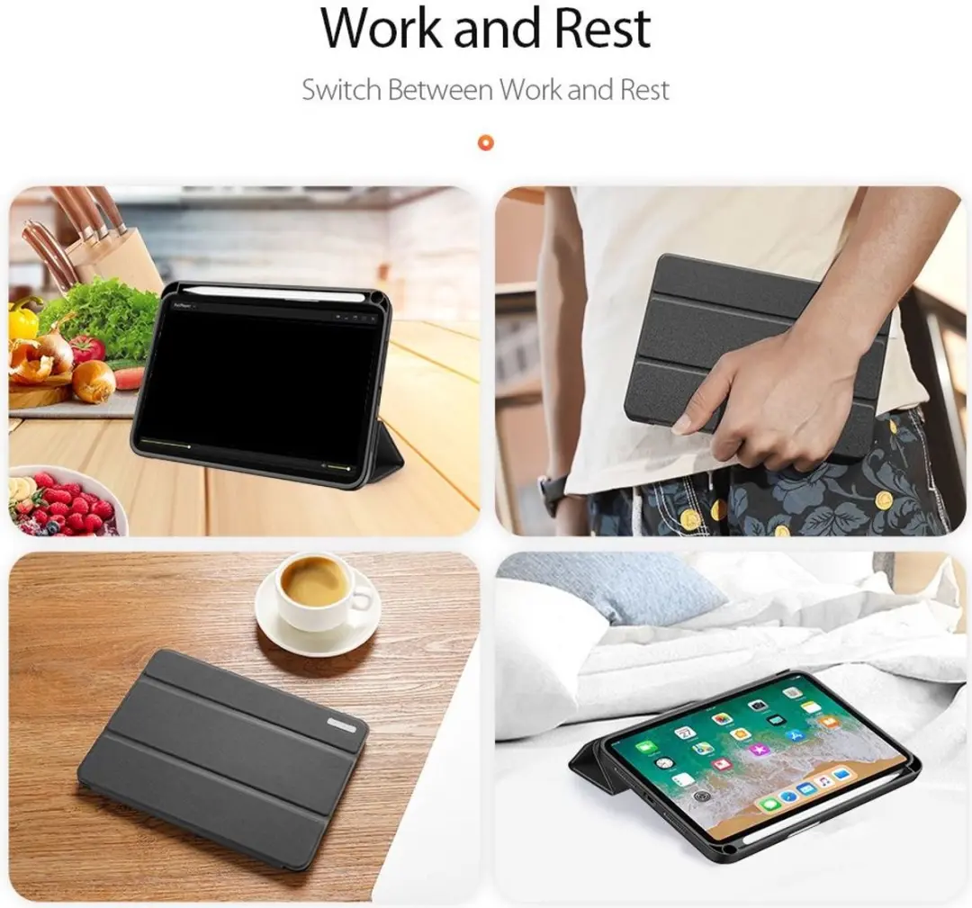 Dux Ducis Domo Tri-Fold Hoes Apple iPad Mini 7 SH00052729 - Zwart
