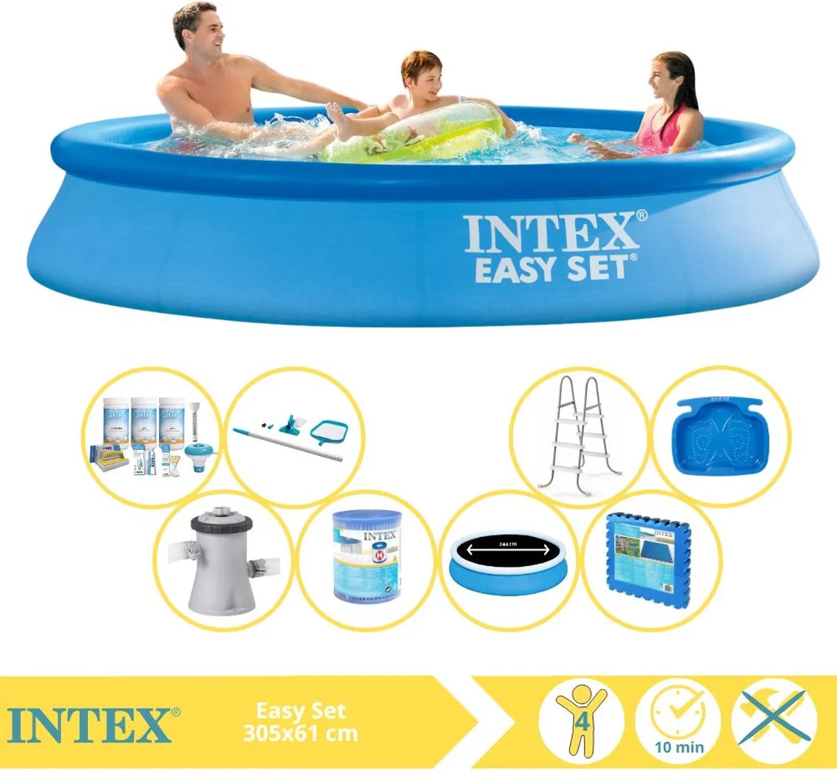 Intex Easy Set 28118GN Opblaaszwembad 305x61cm