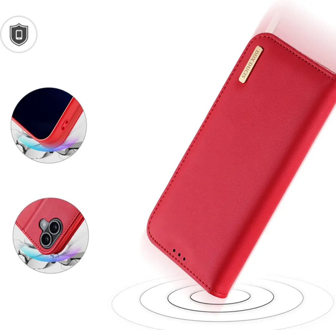 Dux Ducis Hivo Series iPhone 16 Telefoonhoesje - Rood