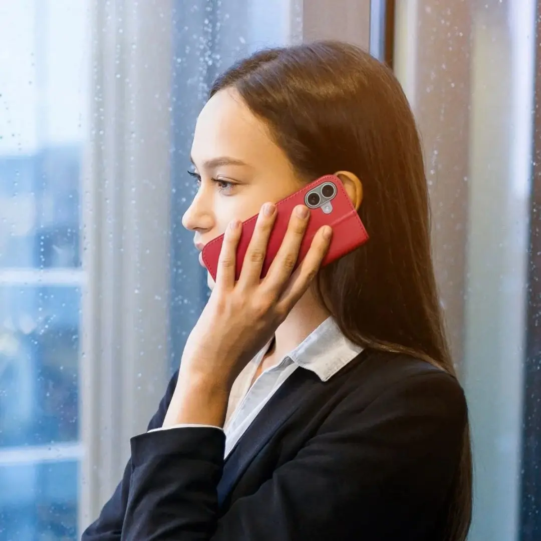Dux Ducis Hivo Series iPhone 16 Telefoonhoesje - Rood