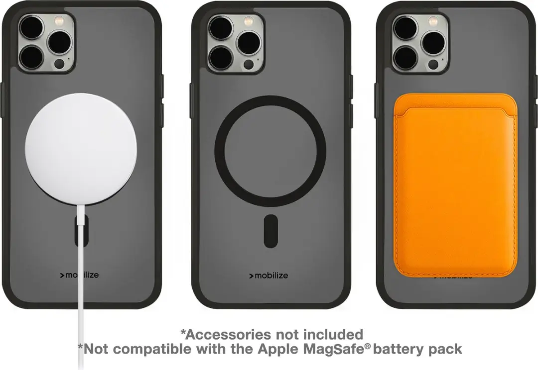 Mobilize Hybrid Backcover MOB-MCHCB-IPH14PROMAX iPhone 14 Pro Max Hoesje - Zwart