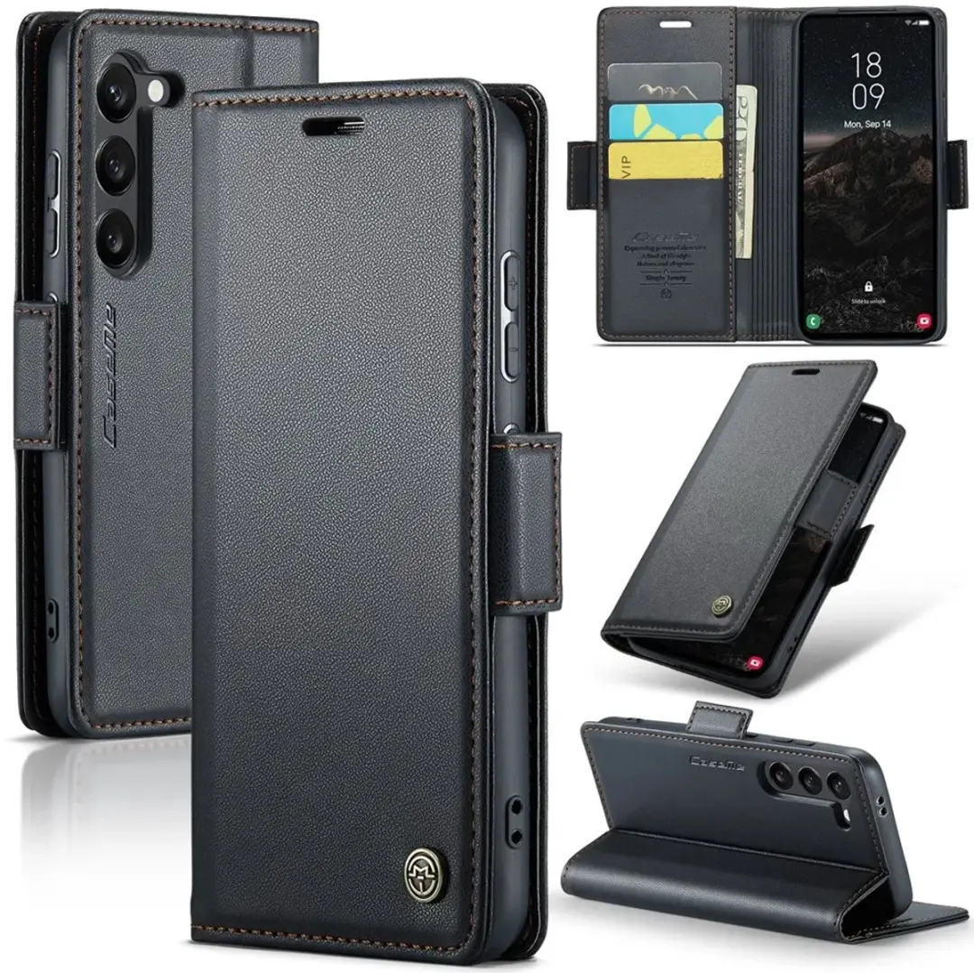 Caseme Litchi Texture Book Wallet Hoesje