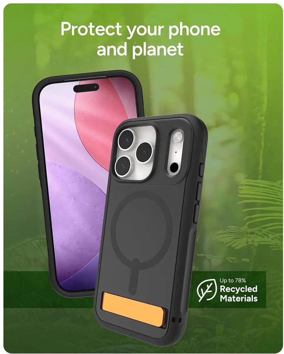 ZAGG Sedona Snap Kickstand Hoesje iPhone 17 Pro Max - 702319131 - Zwart