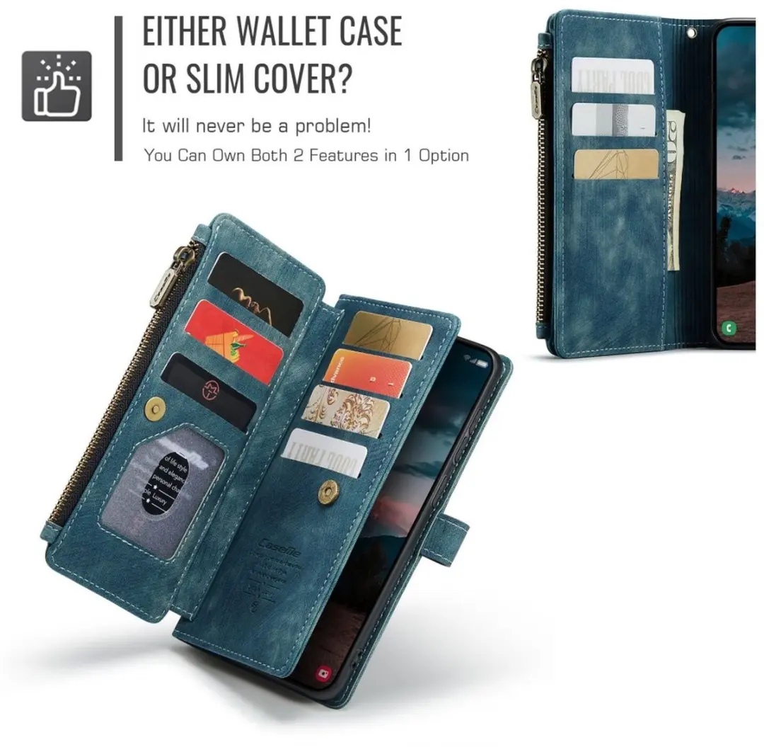 Caseme C30 Hoesje Samsung Galaxy S26 Plus - Blauw