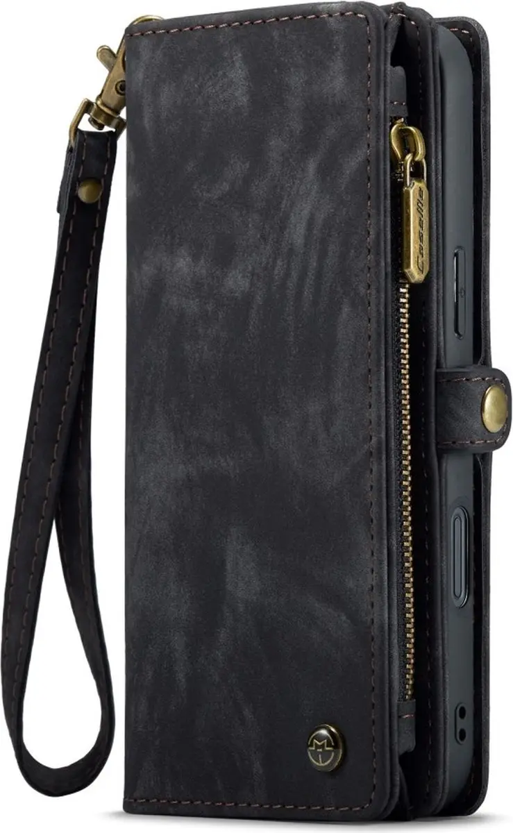 CaseMe 008 iPhone 16 Plus Hoesje - 2-in-1 Book Case & Portemonnee - 8 Pasjes - Zwart