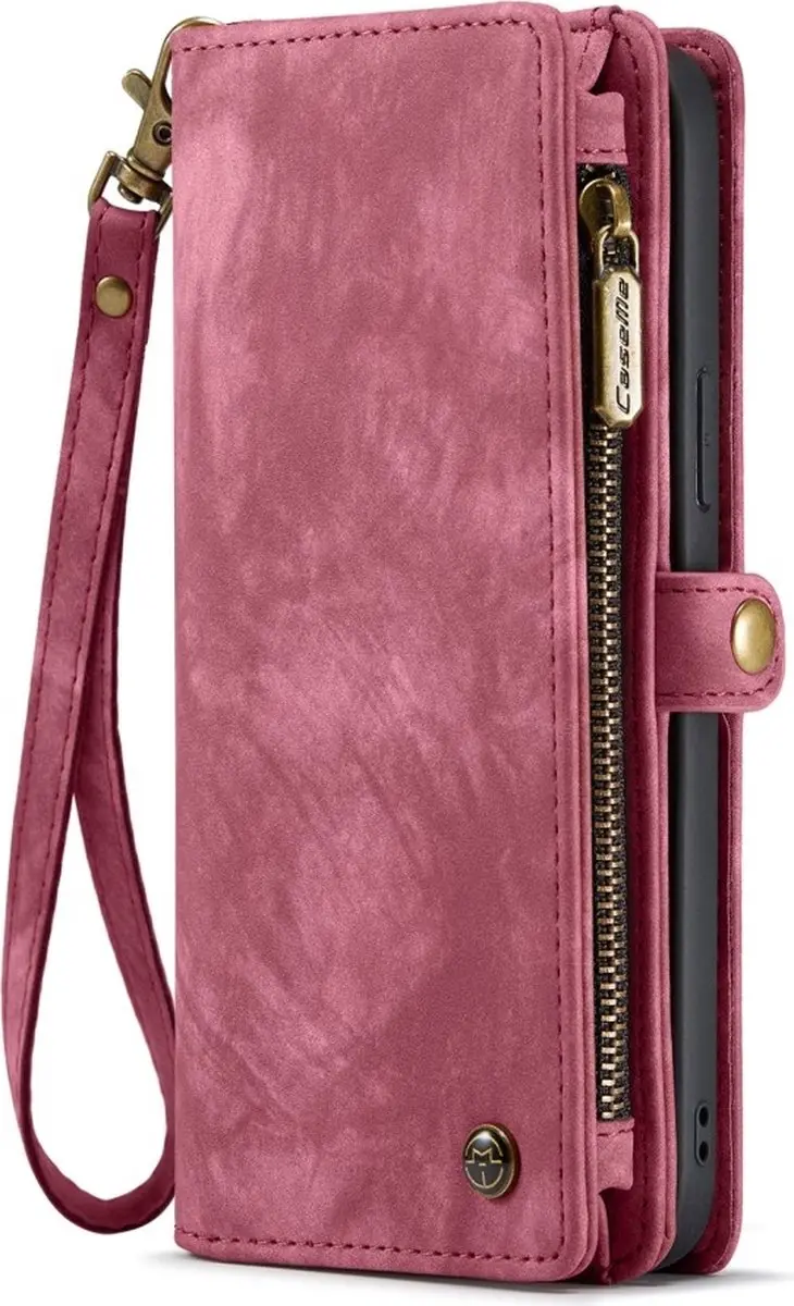 Caseme 008 Hoesje iPhone 16 Pro Max - 2-in-1 Book Case & Portemonnee - 8 Pasjes - Pink