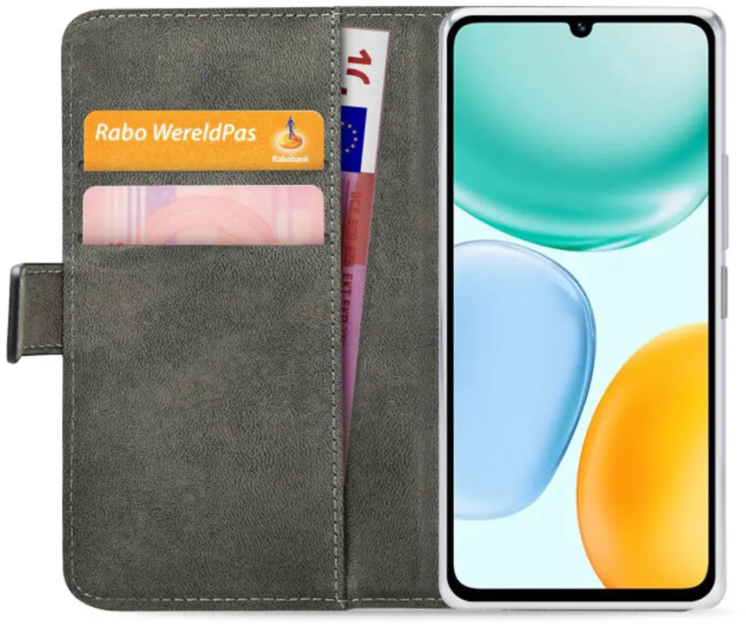 Mobilize Classic Gelly Wallet Book Case Honor X5C Plus - 2 Pasjes - Zwart