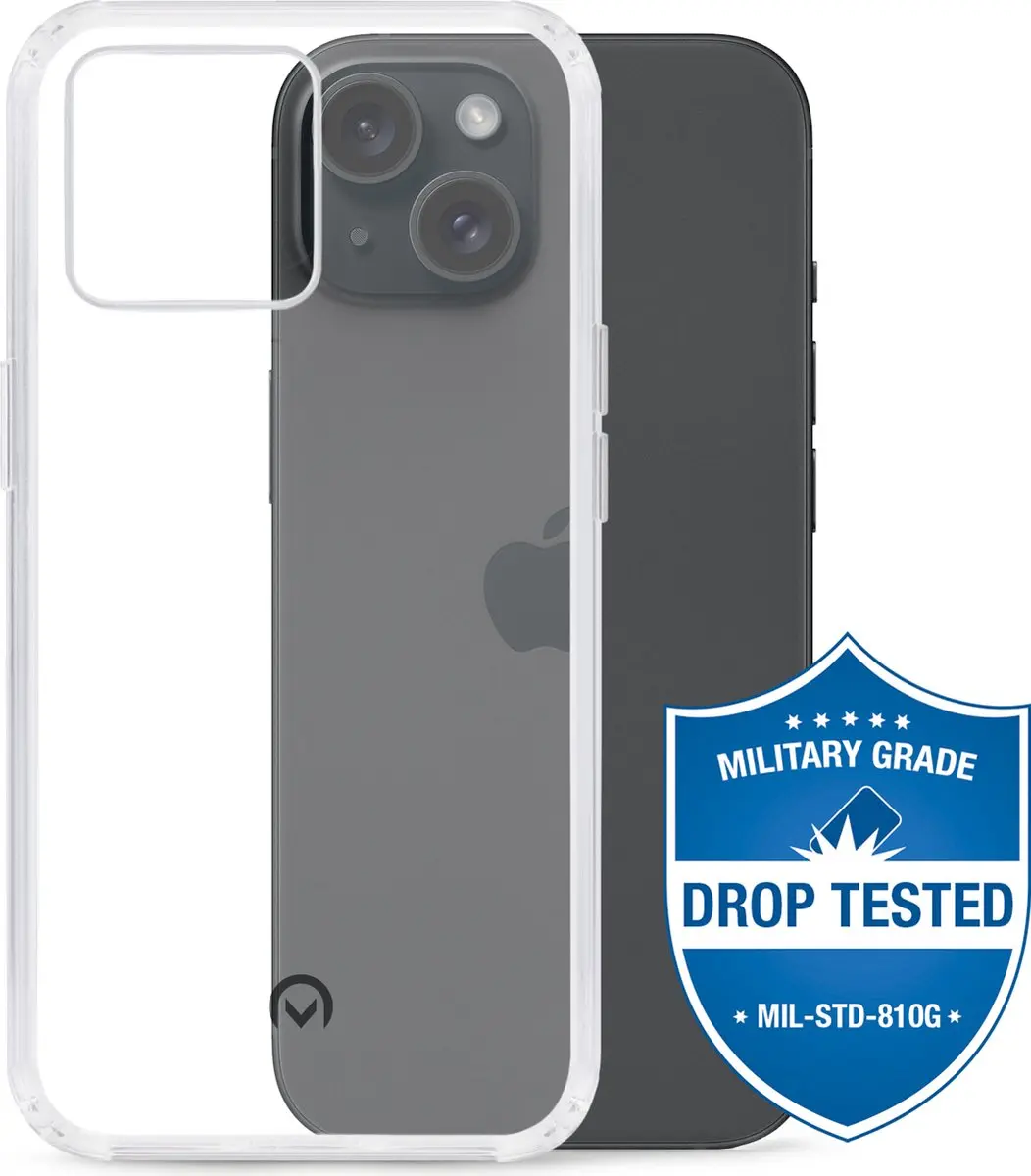 Mobilize Naked Protection MOB-NPCC-IPH15 iPhone 15 Hoesje - Transparant