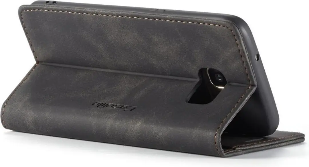 Caseme Book Case Samsung Galaxy S7 Edge - 2 Pasjes - Zwart