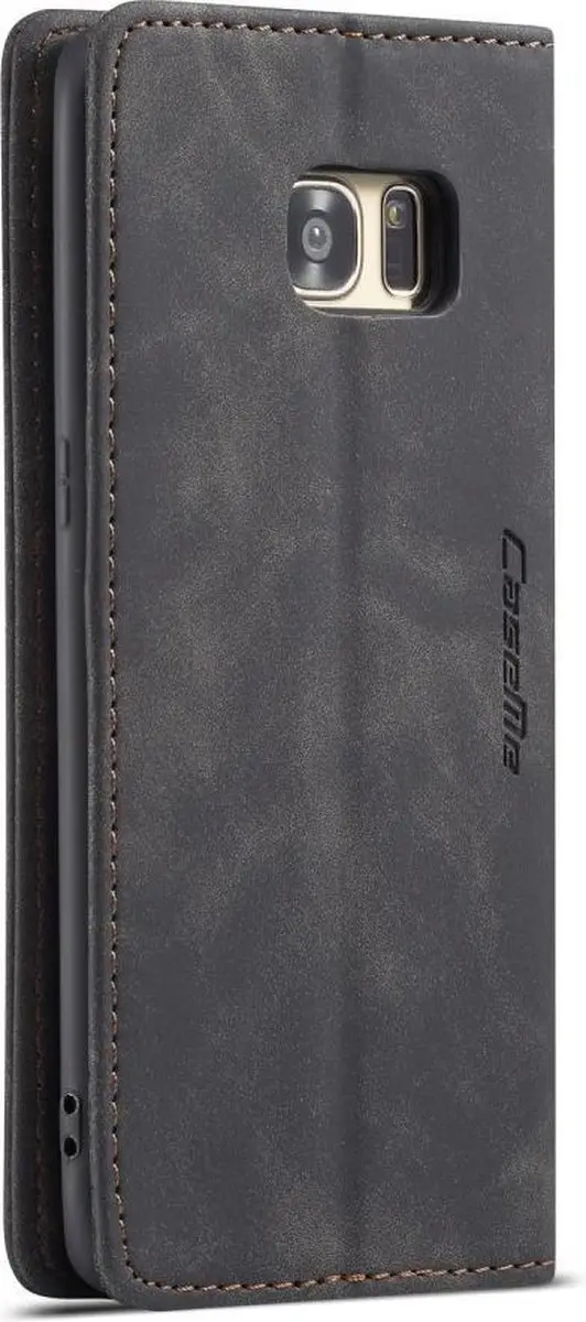 Caseme Book Case Samsung Galaxy S7 Edge - 2 Pasjes - Zwart