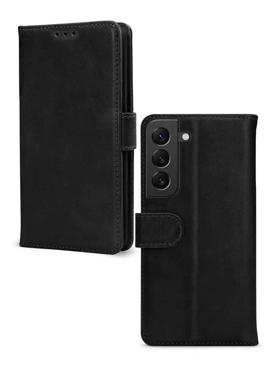 Mobilize Wallet Bookcase Telefoonhoesje S22 - Zwart - afbeelding 6 van 6