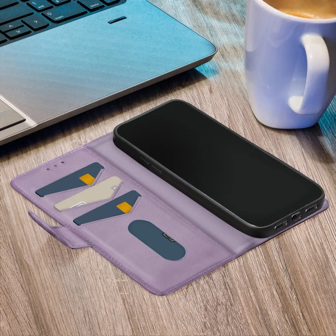Mobilize Premium Gelly Wallet Bookcase iPhone 15 Plus - Paars