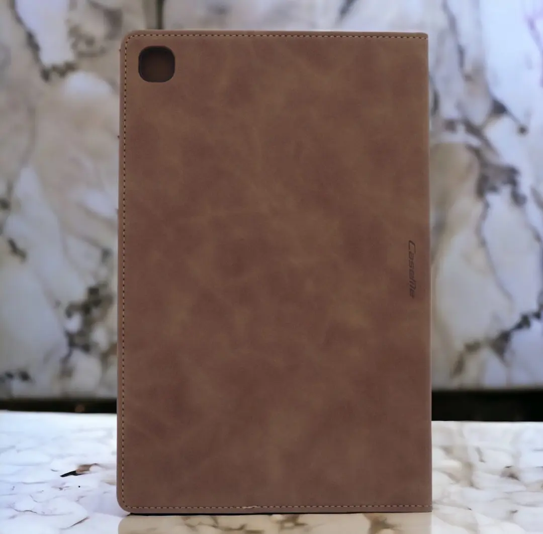 Caseme Bookcase Hoesje Samsung Galaxy Tab A7 Lite - Lichtbruin