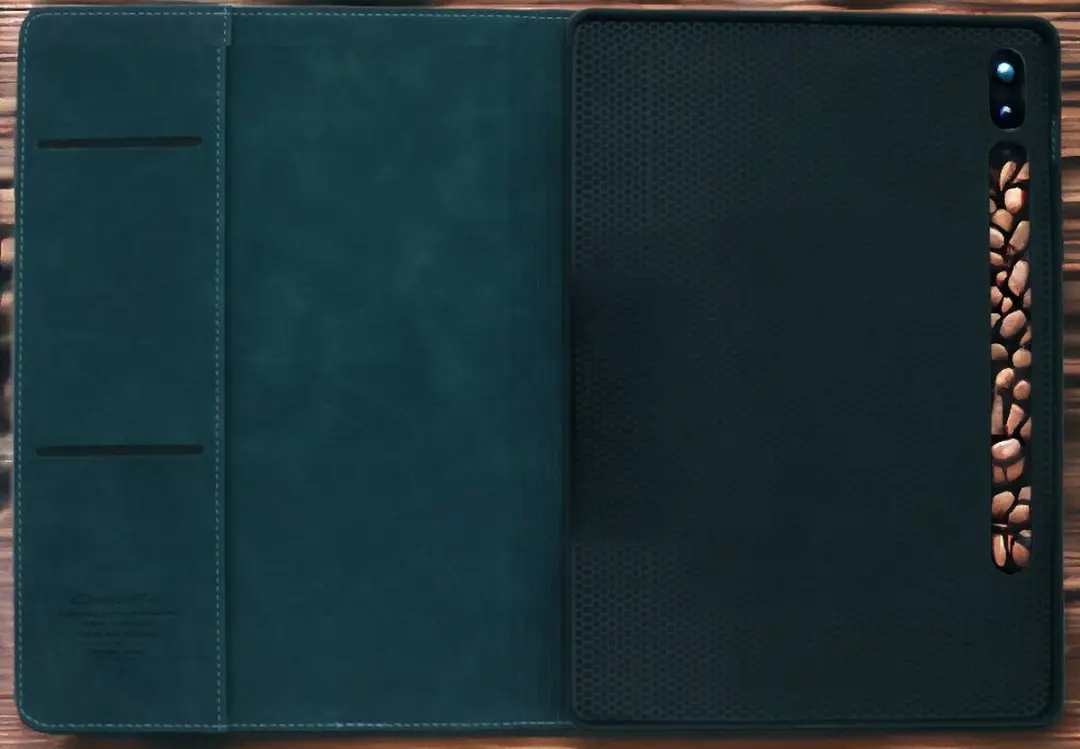 Caseme Bookcase Tablethoes - Groenblauw - 11 Inch - Samsung Galaxy Tab S7/S8