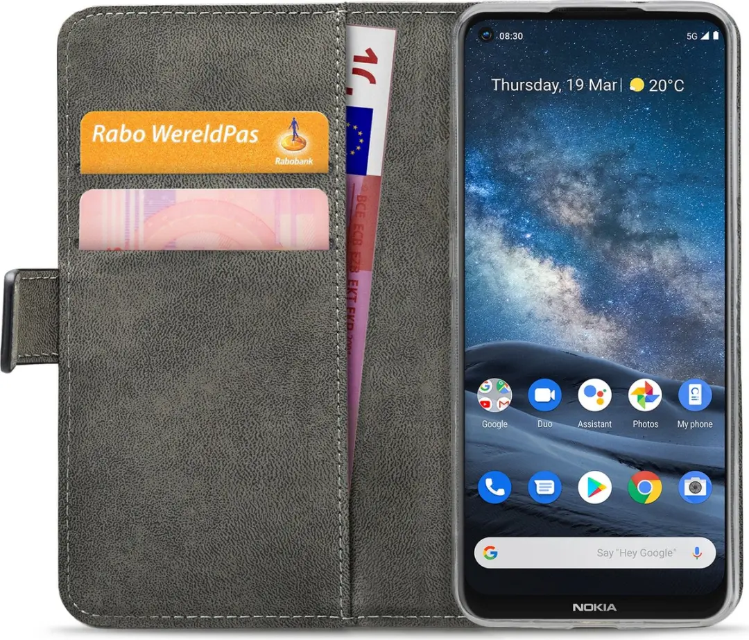 Mobilize Classic Gelly Wallet Bookcase Nokia 8.3 - Zwart