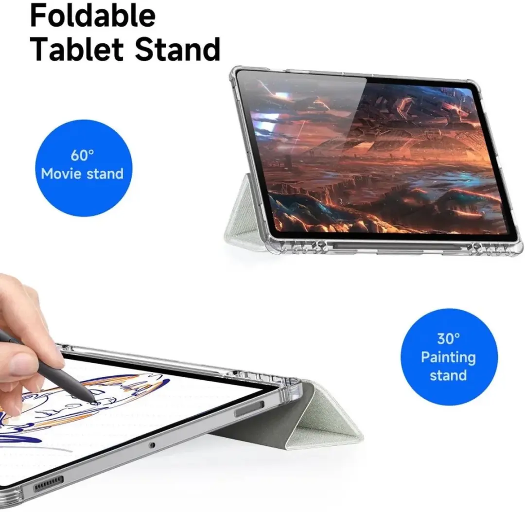 Dux Ducis Unid Tri-Fold Tablethoes Samsung Galaxy Tab S10 Plus - Groen