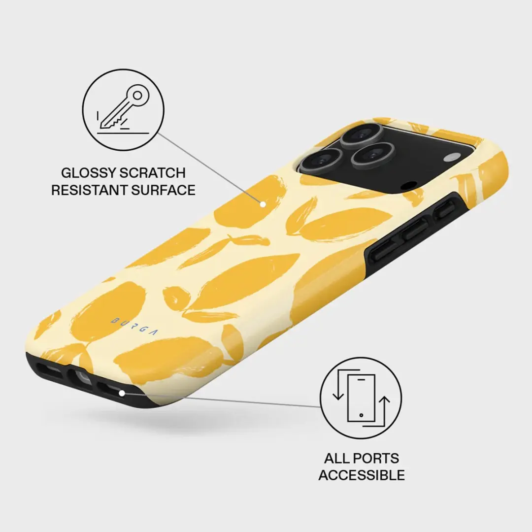 Burga Tough MagSafe Hoesje iPhone 17 Pro - Lemon Tart