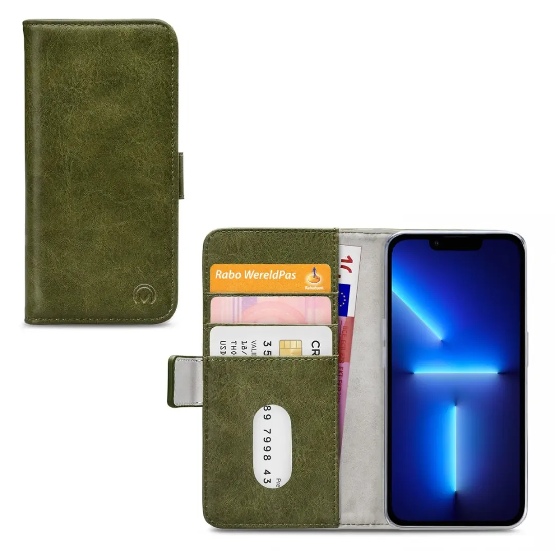 Mobilize Elite Gelly Bookcase iPhone 13 Pro Hoesje - 3 Pasjes Groen